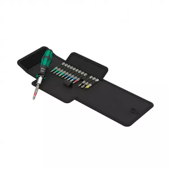 Отвертка с накрайници WERA Kraftform Kompakt 838 RA S Set 14части, PH, PZ, SB, TX, SW, двукомпонентна дръжка, с тресчотка