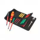 Отвертка с накрайници WERA Kraftform Kompakt VDE 16 extra slim 1 Tool finder, 1000V, PH, PZ, SB, TX, двукомпонентна дръжка - small