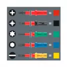 Отвертка с накрайници WERA Kraftform Kompakt VDE 16 Universal 1 Tool finder, 1000V, PH, PZ, SB, TX, двукомпонентна дръжка - small, 254531