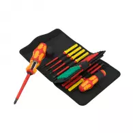 Отвертка с накрайници WERA Kraftform Kompakt VDE 17 RA 1 17части, 1000V, PH, PZ, TX, SB, двукомпонентна дръжка, с тресчотка