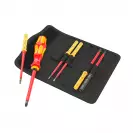 Отвертка с накрайници WERA VDE 7части, 1000V, PZ, SB, двукомпонентна дръжка - small