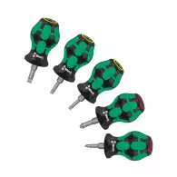 Отвертки комплект WERA Stubby Set 5части, PH, SB, двукомпонентна дръжка
