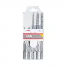 Свредла BOSCH SDS plus-5Х 5.0-10мм 5части, армиран бетон, HM, 4 режещи ръба, SDS-plus - small