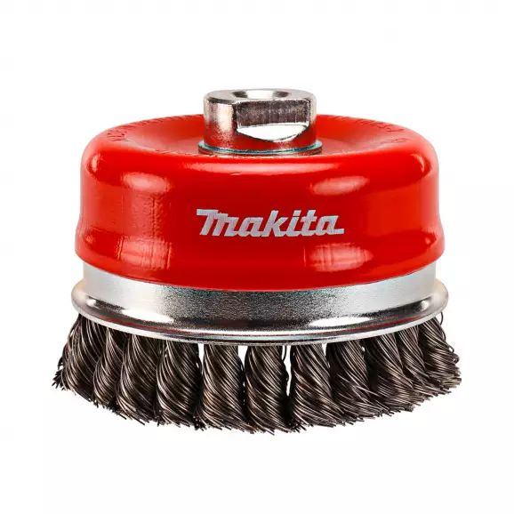 Четка камбанка за ъглошлайф MAKITA 100х0.5мм/М14, стоманена, плетена, 0.5мм-тел