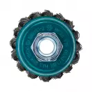 Четка камбанка за ъглошлайф MAKITA 60х0.5мм/М14, стоманена, плетена, 0.5мм-тел - small, 248444