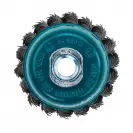 Четка камбанка за ъглошлайф MAKITA 75х0.5мм/М14, стоманена, плетена, 0.5мм-тел - small, 248440