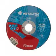 Диск карбофлексов WEILER METALYNX PRO COMBO 125x4.0x22.23мм, за рязане и шлайфане на метал