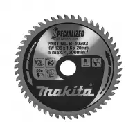 Диск с твърдосплавни пластини MAKITA SPECIALIZED 136/1.6/20 Z=50, за алуминий