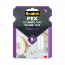 Двойнозалепваща лента 3M Scotch FIX Mirror 19мм/5.0м, до 5кг, бяла, за огледала - small