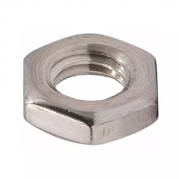 Гайка ниска неръждаема INOX MARE DIN439 A2 M6, метрична резба, 1000бр. в кутия