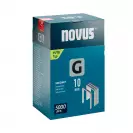 Кламери NOVUS 11/10мм 5000бр., тип 11/G, плоска тел, кутия - small