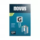 Кламери NOVUS 11/12мм 5000бр., тип 11/G, плоска тел, кутия - small