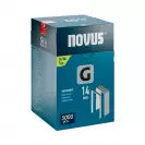 Кламери NOVUS 11/14мм 5000бр., тип 11/G, плоска тел, кутия - small