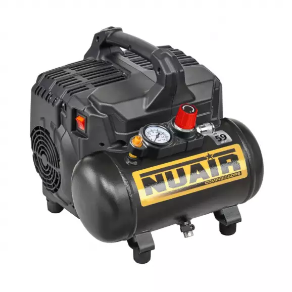 Компресор FINI NUAIR Siltek+, 6l, 8bar, 105 l/min, 0.75kW, 1.0hp, 230V