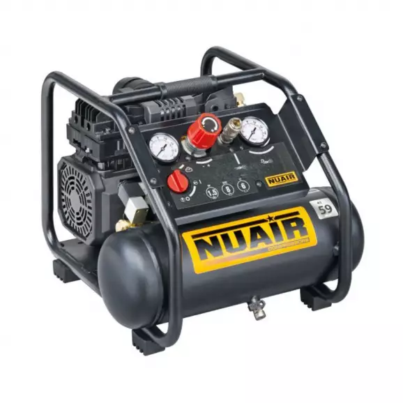 Компресор FINI NUAIR Siltek TB 6, 6l, 8bar, 160 l/min, 1.1kW, 1.5hp, 230V