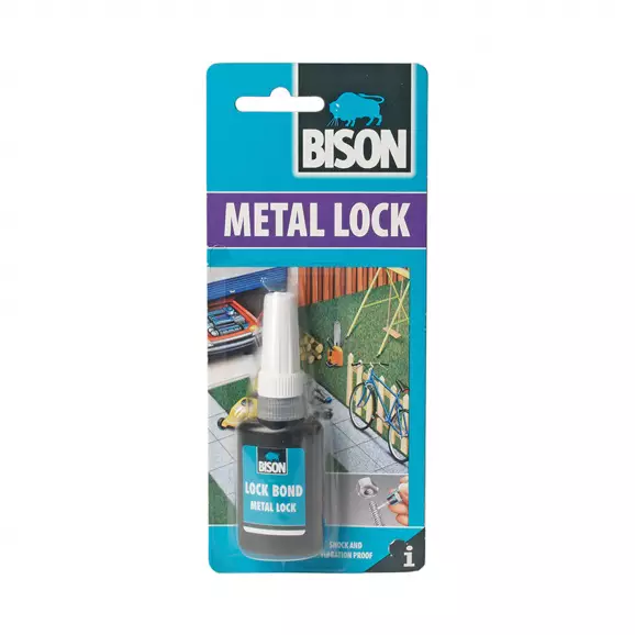 Лепило за метални резби BISON Metal Lock 10мл, метакрилатно