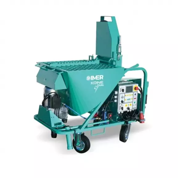 Машина за смесване и полагане на мазилка IMER KOINE 4 DUAL, 7750W, 230/400V, 22-32л/мин, 110л 