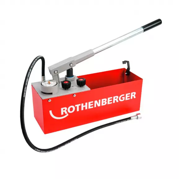 Помпа за изпитване на налягане ROTHENBERGER RP 50 S, 12л, 60bar, маркуч 1.5м-1/2