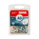 Попнит алуминиев NOVUS 3.0x10мм, 30бр. блистер - small