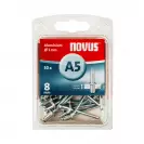 Попнит алуминиев NOVUS 5.0x8.0мм, 30бр. блистер - small