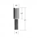 Прав фрезер MAKITA D=12мм I=19мм L=51мм S=8мм Z=2, HM - small, 248398