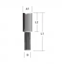 Прав фрезер MAKITA D=25мм I=32мм L=73мм S=12мм Z=2, HM - small, 248394