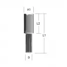 Прав фрезер MAKITA D=6мм I=16мм L=48мм S=8мм Z=2, HM - small, 249607
