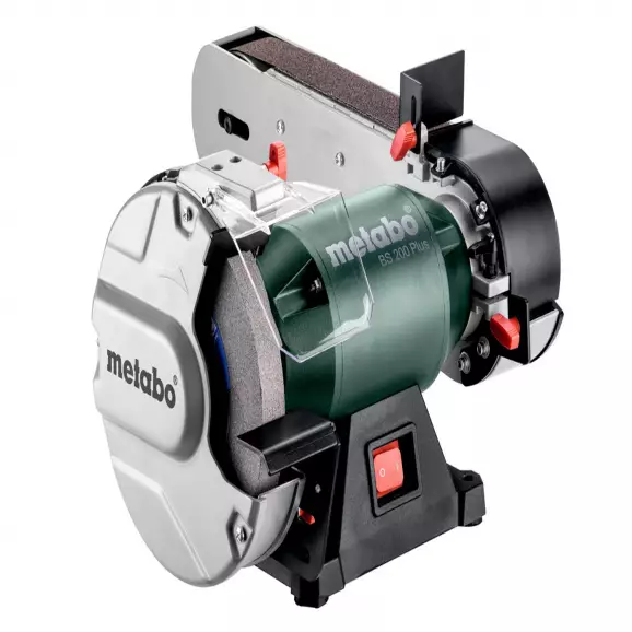 Шмиргел и лентов шлайф METABO BS200 PLUS, 600W, 2980об/мин, ф200x32мм, 230V 