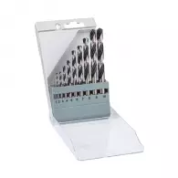 Свредла BOSCH PointTeQ 1.0-10мм 10части, за метал, HSS, шлифовано, цилиндрична опашка