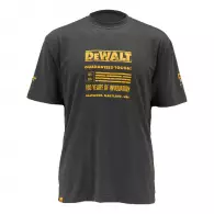 Тениска с къс ръкав DEWALT 100 Year Graphic Tee Shirt Grey XL, сива