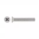 Винт с фрезенкова глава неръждаем INOX MARE DIN965 А2 2х6мм, с кръстат шлиц, 1000бр. в кутия - small, 242122