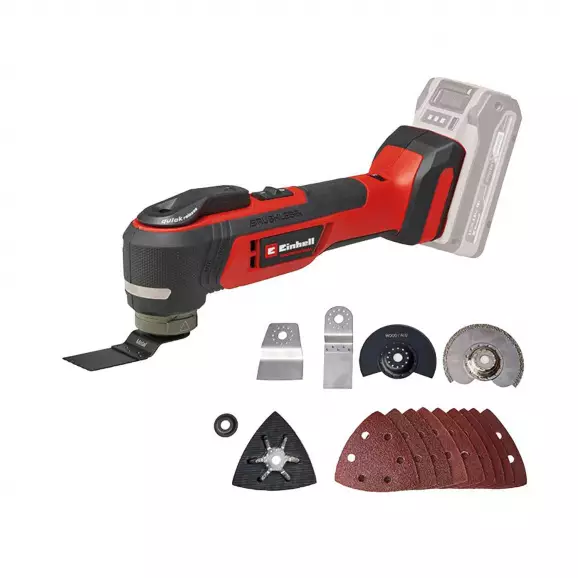 Акумулаторен мултифункционален инструмент EINHELL TP-MG 18 Li BL - Solo, 18V, 2.0-8.0Ah, Li-Ion, -об/мин, безчетков