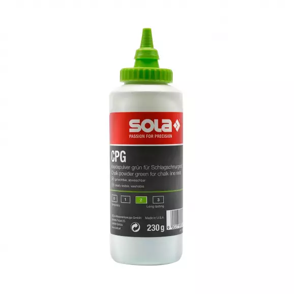 Боя постна SOLA CPG 230гр, зелена, за вътрешно и външно маркиране
