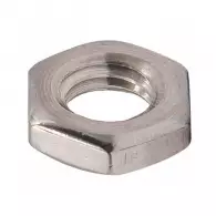 Гайка ниска неръждаема INOX MARE DIN439 A2 M10, метрична резба, 200бр. в кутия