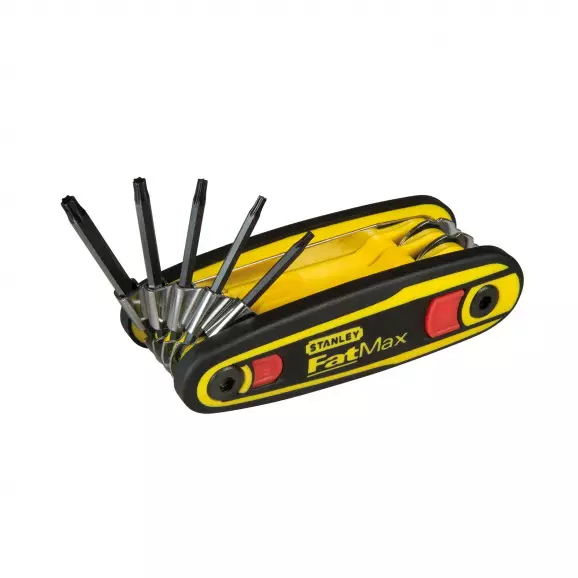 Ключ сгъваем шестограм STANLEY 1.5-8.0мм 8части, CrV, оксидирани