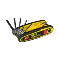 Ключ сгъваем шестограм STANLEY 1.5-8.0мм 8части, CrV, оксидирани