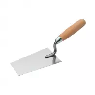 Мистрия трапец PAJARITO 8325R/14 140мм, неръждаема стомана, дървена дръжка, за мазилка