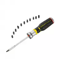 Отвертка с накрайници STANLEY 13части, PH, PZ, SB, TX, шестостен с магнитен държач