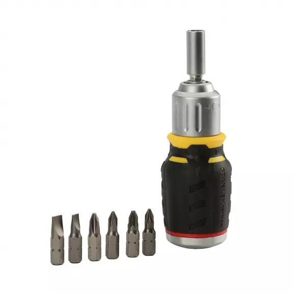 Отвертка с тресчотен механизъм STANLEY 7части, PH, PZ, SB, с магнит