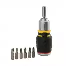 Отвертка с тресчотен механизъм STANLEY 7части, PH, PZ, SB, с магнит - small