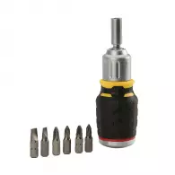 Отвертка с тресчотен механизъм STANLEY 7части, PH, PZ, SB, с магнит