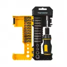 Отвертка с тресчотен механизъм TOPMASTER 25 части, S2-стомана - small