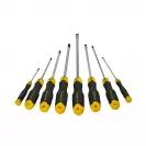 Отвертки комплект STANLEY 8части, PH, SB, двукомпонентна дръжка - small, 250141