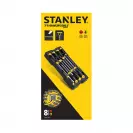 Отвертки комплект STANLEY 8части, PH, SB, двукомпонентна дръжка - small, 250142