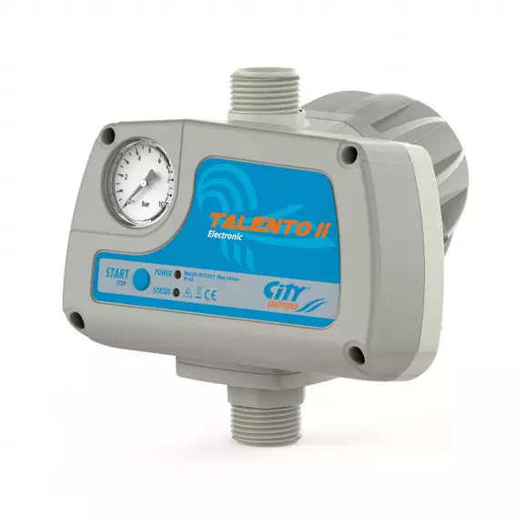 Пресостат Електронен за помпа CITY PUMPS, с ръчен рестарт 12 м3/ч, 10 bar, Talento-2