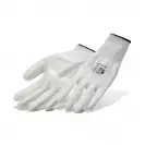 Ръкавици PAJARITO 8541PU 10, с пет пръста, бели - small