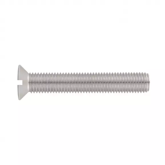 Винт с фрезенкова глава неръждаем INOX MARE DIN963 A2 6х40мм, с прав шлиц, 200бр. в кутия