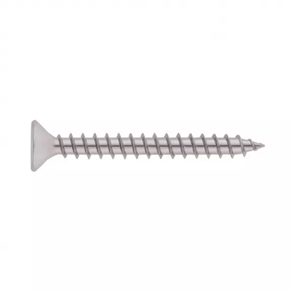 Винт за дърво неръждаем INOX MARE DIN7505 A2 4.5х50мм, с фрезенкова глава, с кръстат шлиц PZ, 200бр. в кутия