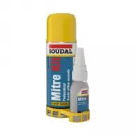 Универсално двукомпонентно лепило с активатор SOUDAL Mitre Kit 2C 100гр/400мл