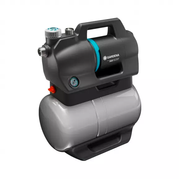 Хидрофор с цилиндричен съд GARDENA 3900 Silent, 640W, Q=65l/min, H=43-8m, 1